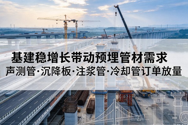 雷山基建稳增长带动预埋监测管材需求，声测管、沉降板、注浆管订单持续放量